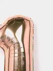 Цифра "1", цвет красное золото, 40*102 см, в упаковке 1 штука
