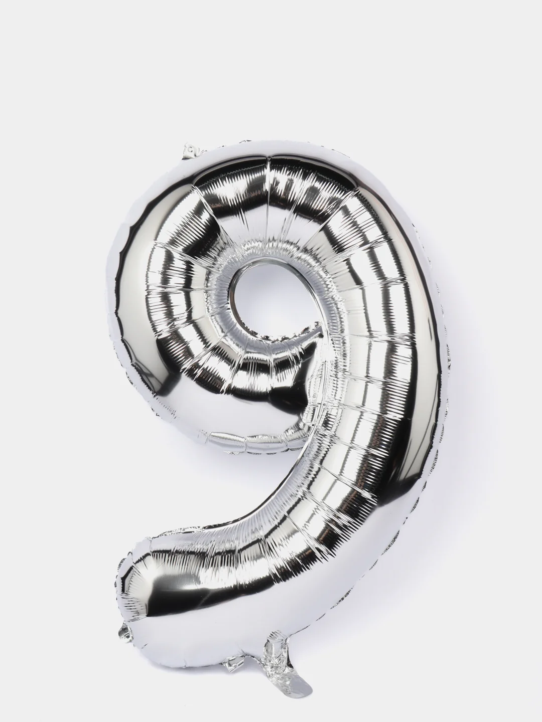 Шар "Цифра 9", цвет серебро хром, 102 см, 1 штука