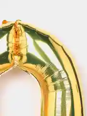 Шар-цифра "0", цвет золото хром, 40/102 см, 1 штука