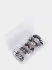 Черный офсетные крючки, набор 50 штук