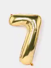Цифра "7", золото, 40/102 см, 1 штука