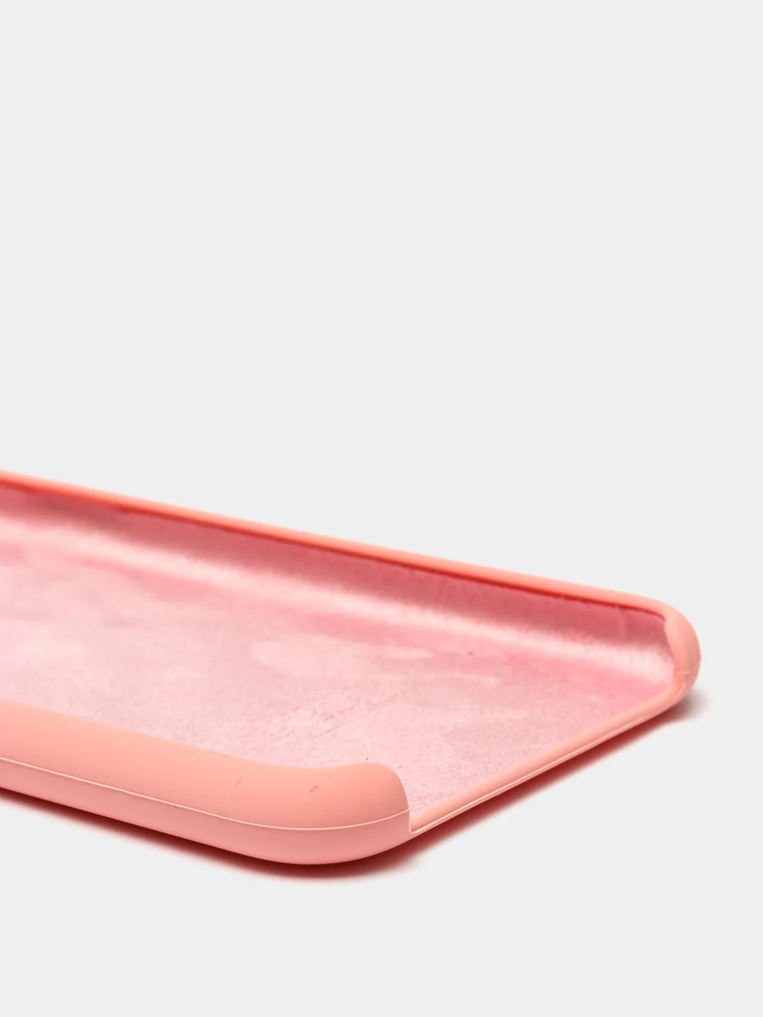 Пастельно-коралловый чехол с бархатом внутри IPhone X / XS