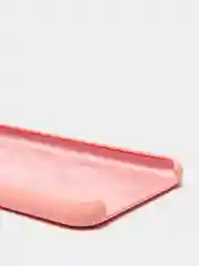 Пастельно-коралловый чехол с бархатом внутри IPhone X / XS