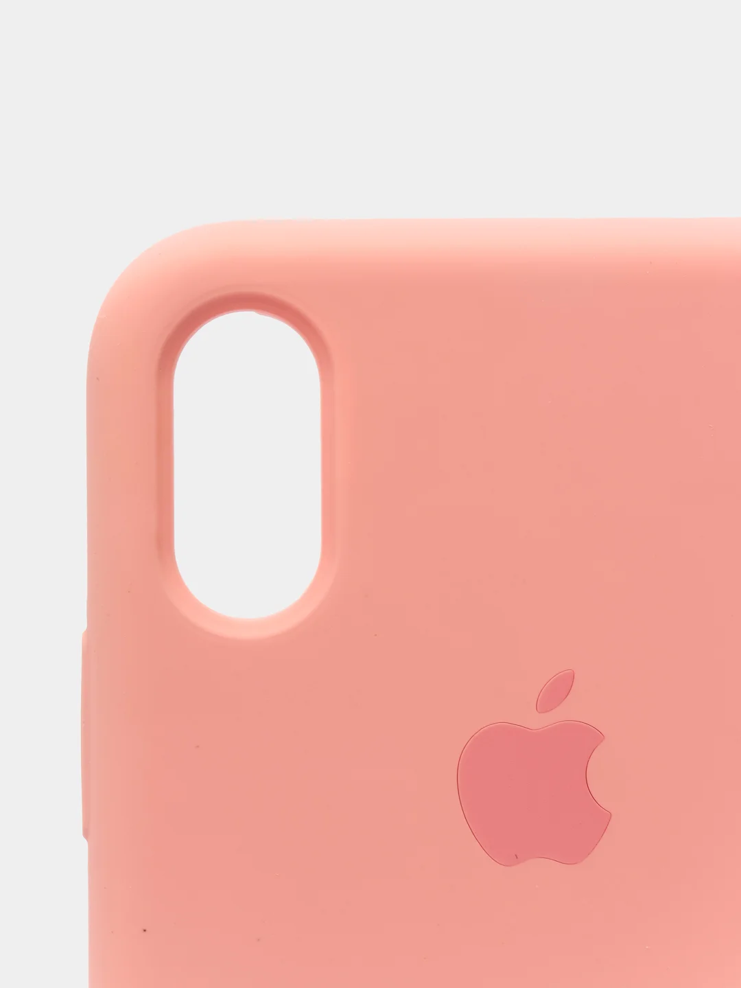 Пастельно-коралловый чехол с бархатом внутри IPhone X / XS