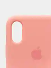 Пастельно-коралловый чехол с бархатом внутри IPhone X / XS