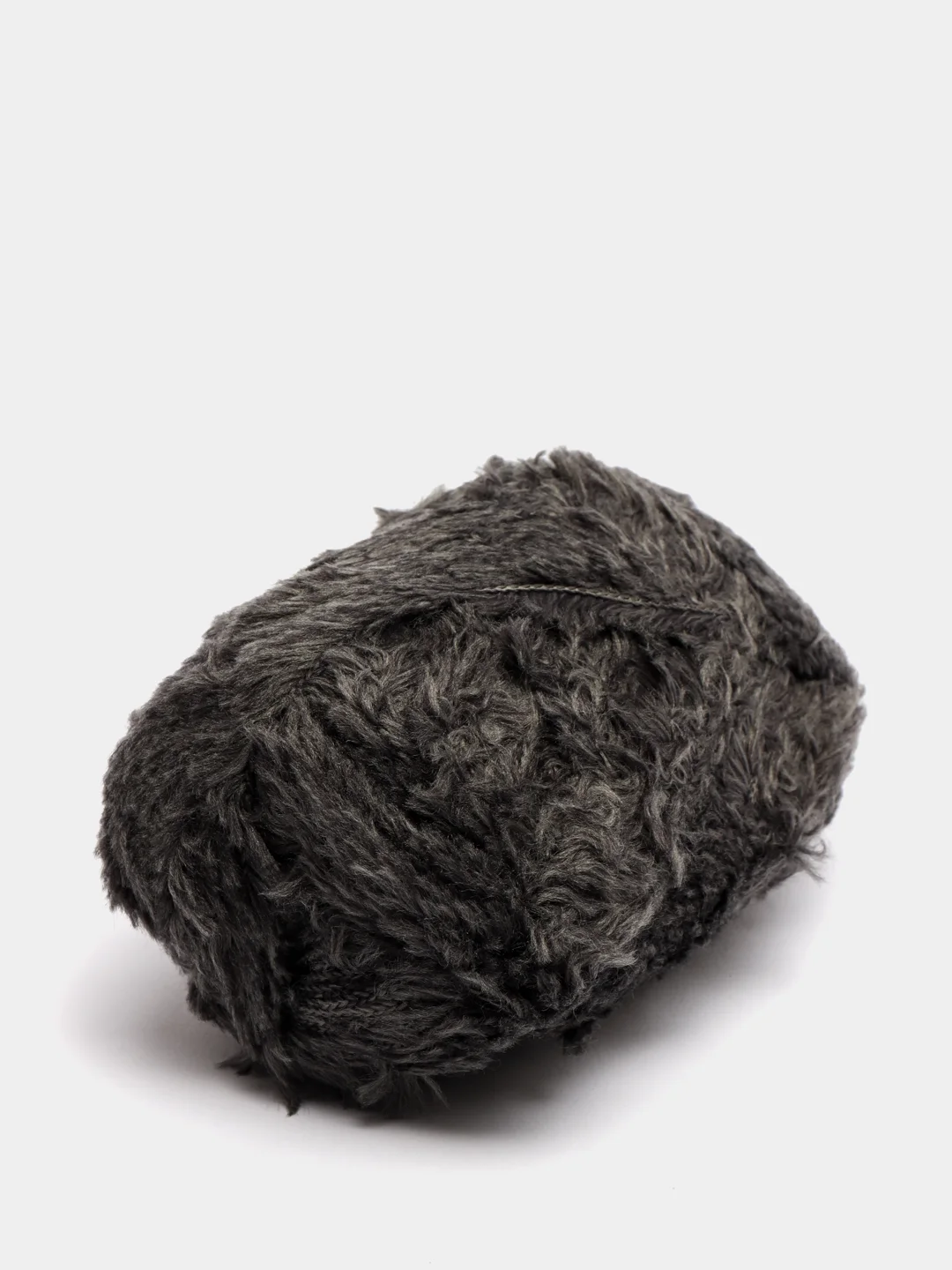 Серый меланж пряжа  YarnArt Mink, полиамид, 50 г, 75 м, (имитация меха)