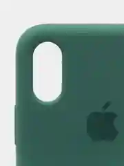 Зеленый чехол с бархатом внутри IPhone X / XS
