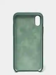 Зеленый чехол с бархатом внутри IPhone X / XS