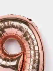 Цифра "9", цвет красное золото, 40*102 см, в упаковке 1 штука