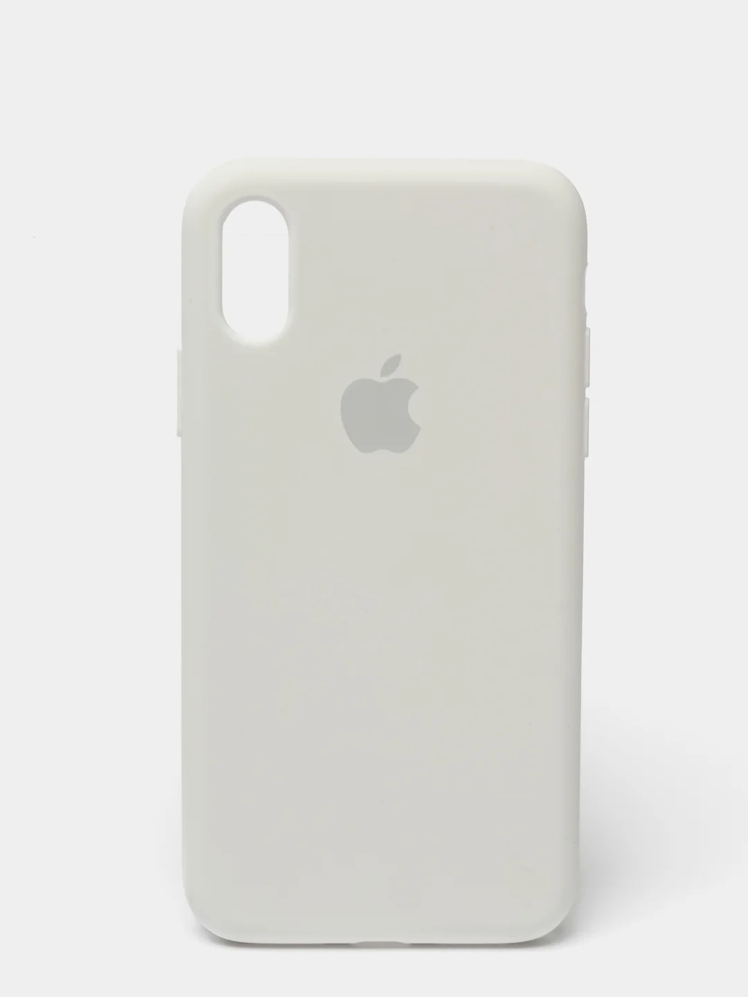 Белый чехол с бархатом внутри IPhone X / XS