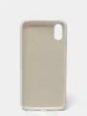 Белый чехол с бархатом внутри IPhone X / XS