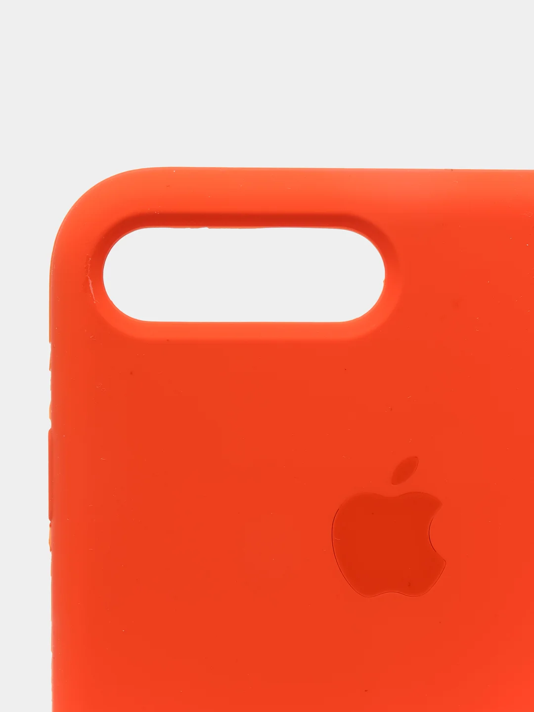Оранжевый чехол не пачкающийся с бархатом внутри для Iphone 7 Plus, 8 Plus, 7+, 8+