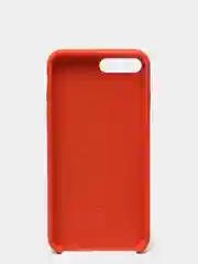 Оранжевый чехол не пачкающийся с бархатом внутри для Iphone 7 Plus, 8 Plus, 7+, 8+