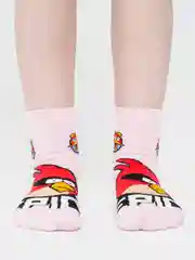 Розовый носки детские с angry birds