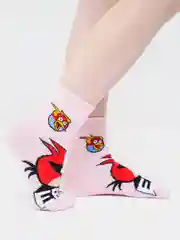 Розовый носки детские с angry birds