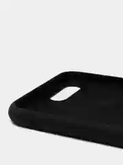 Черный чехол не пачкающийся с бархатом внутри для Iphone 7 Plus, 8 Plus, 7+, 8+