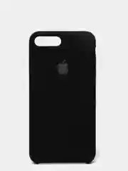 Черный чехол не пачкающийся с бархатом внутри для Iphone 7 Plus, 8 Plus, 7+, 8+