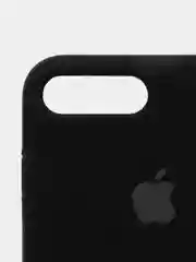 Черный чехол не пачкающийся с бархатом внутри для Iphone 7 Plus, 8 Plus, 7+, 8+