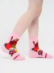 Розовый носки детские с angry birds