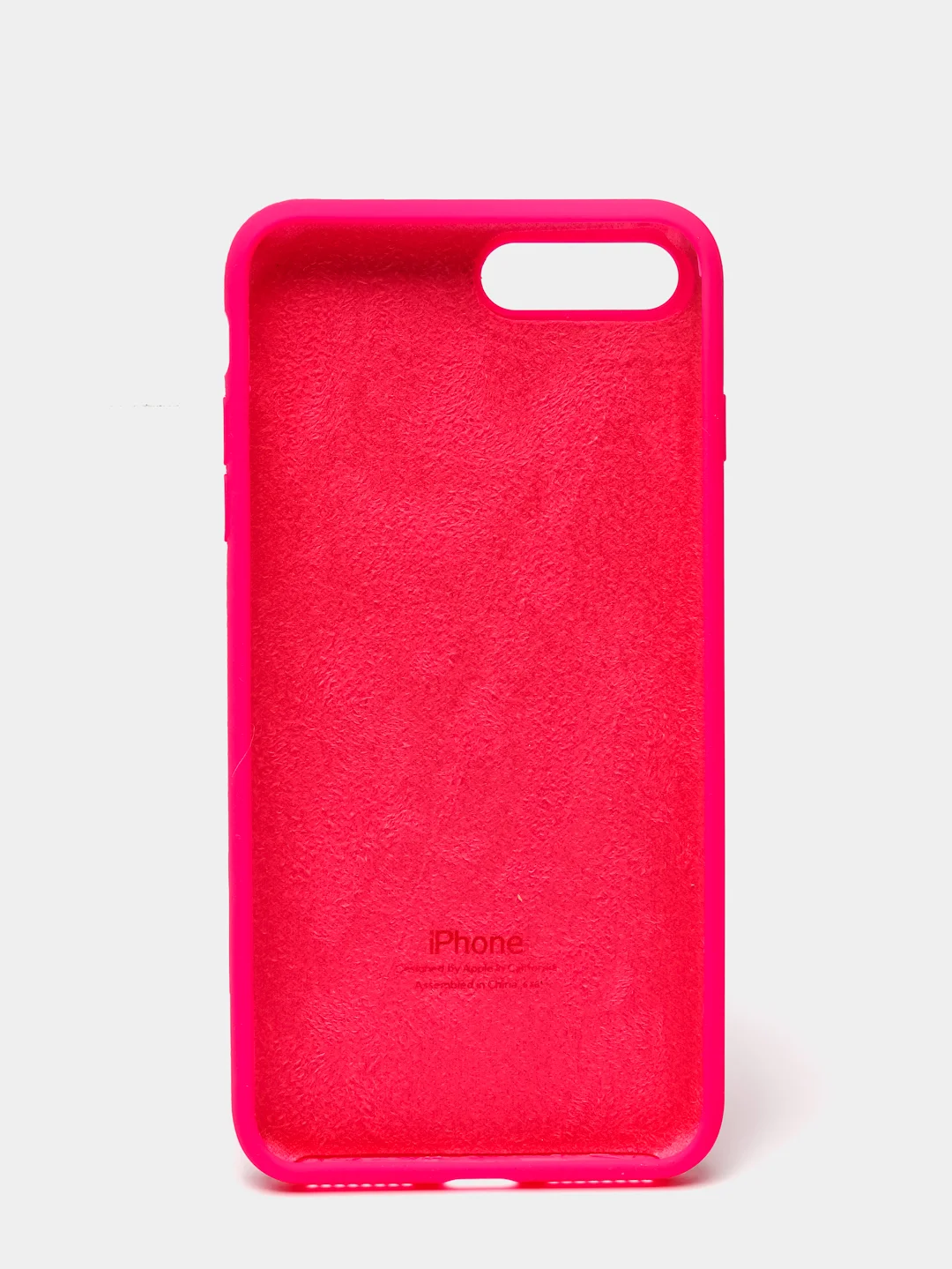Фуксия чехол не пачкающийся с бархатом внутри для Iphone 7 Plus, 8 Plus, 7+, 8+