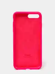Фуксия чехол не пачкающийся с бархатом внутри для Iphone 7 Plus, 8 Plus, 7+, 8+