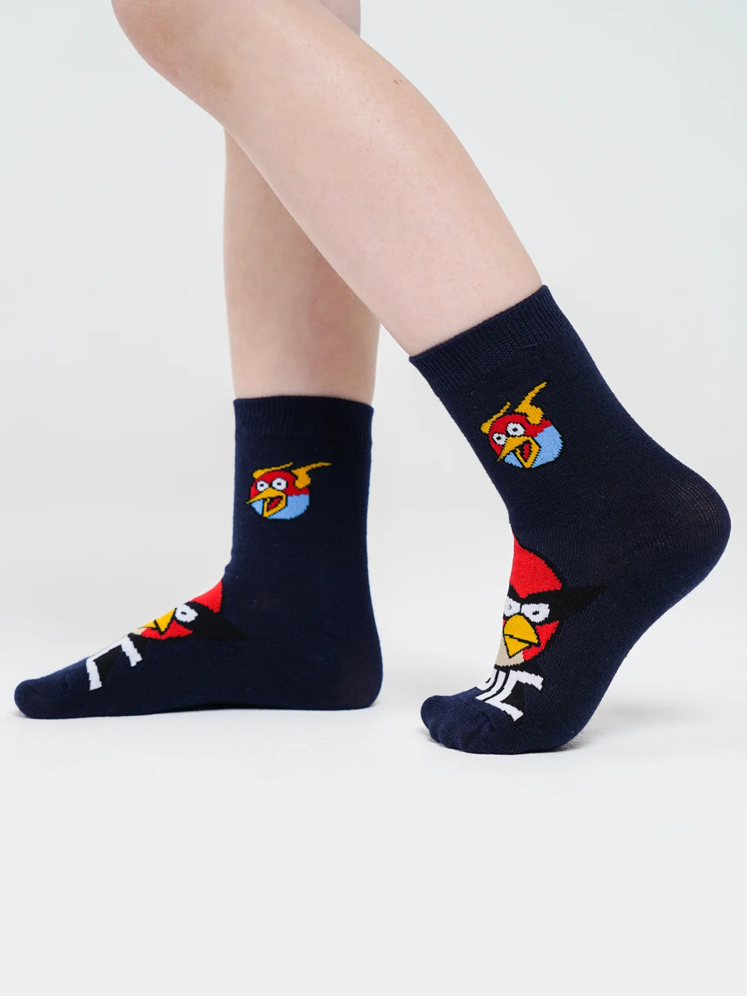 Темно-синий носки детские с angry birds