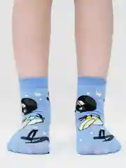 Голубой носки детские с angry birds