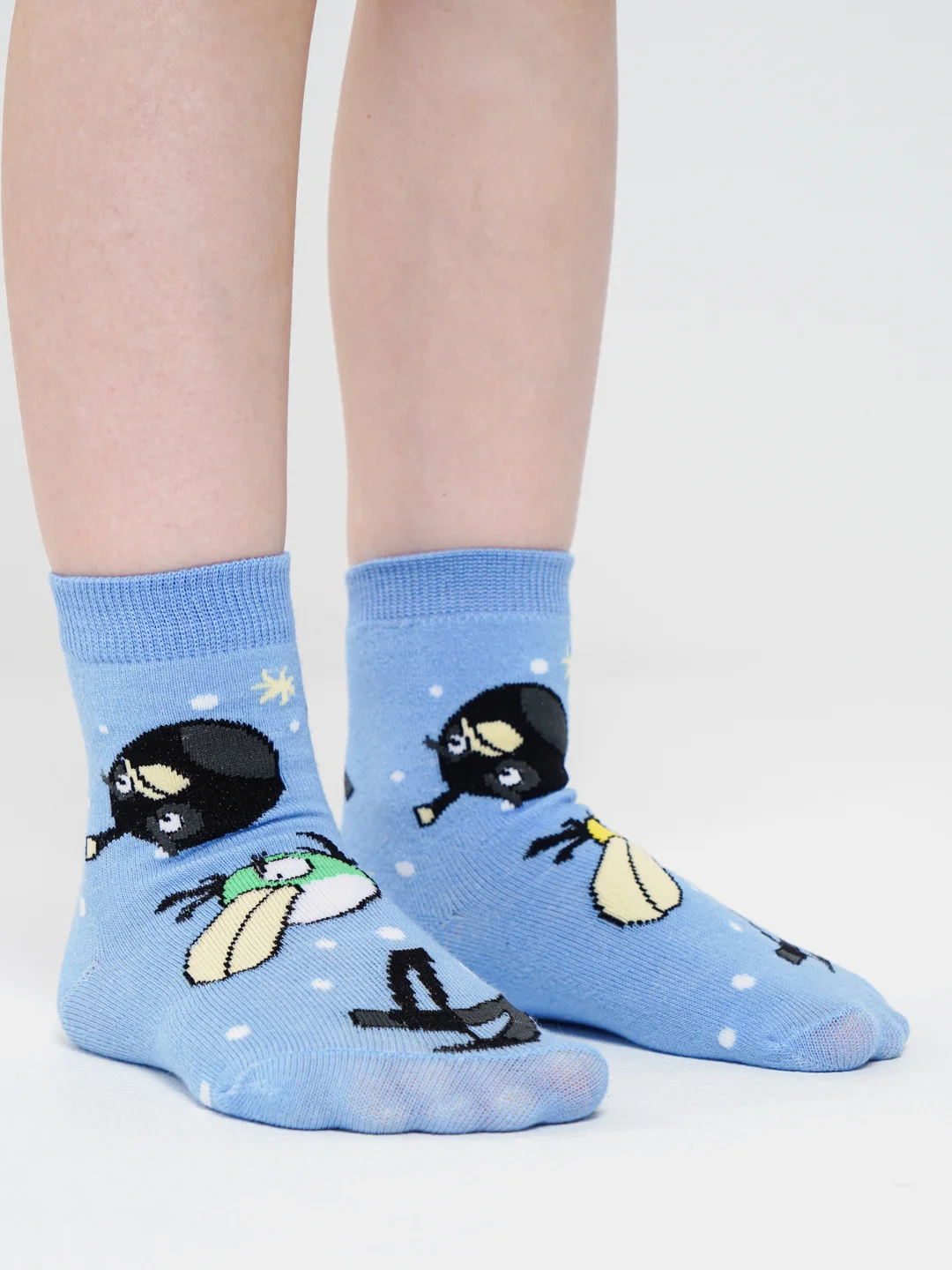 Голубой носки детские с angry birds