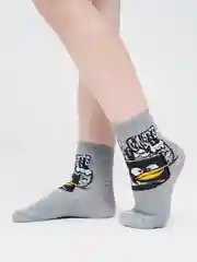 Серый носки детские с angry birds