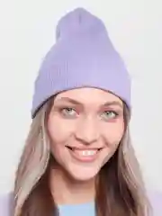 Лавандовый шапка унисекс длинная