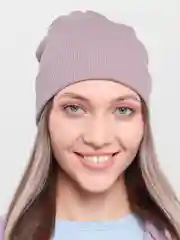Сиреневый шапка женская