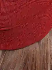 Багровый шапка унисекс длинная