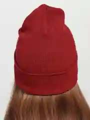 Багровый шапка унисекс длинная