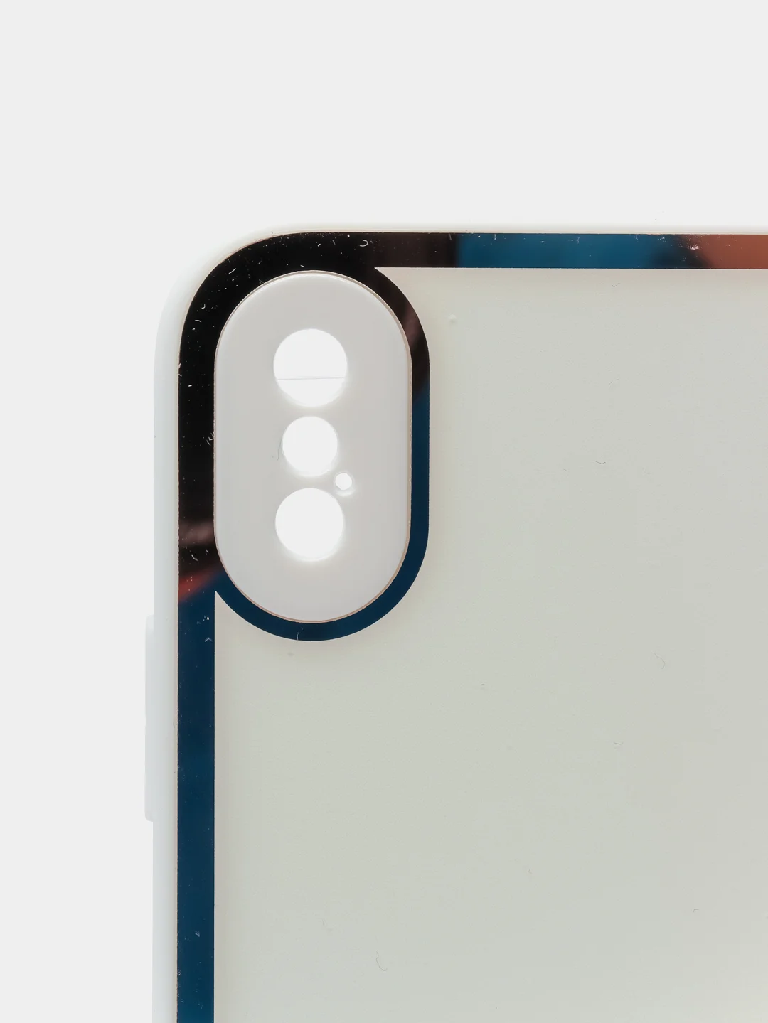 Белый наладка имитация стекла с защитой камеры для IPHONE X,XS