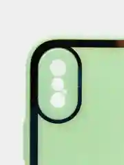 Салатовый наладка имитация стекла с защитой камеры для IPHONE X,XS