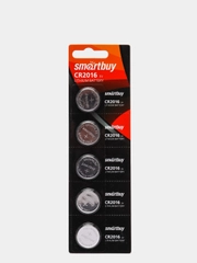Батарейка Smartbuy CR2016, литиевая, 3V