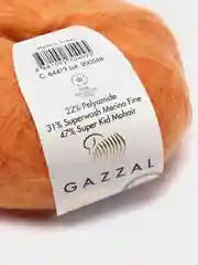 Манго пряжа Gazzal Super Kid Mohair, 25 г/235 м
