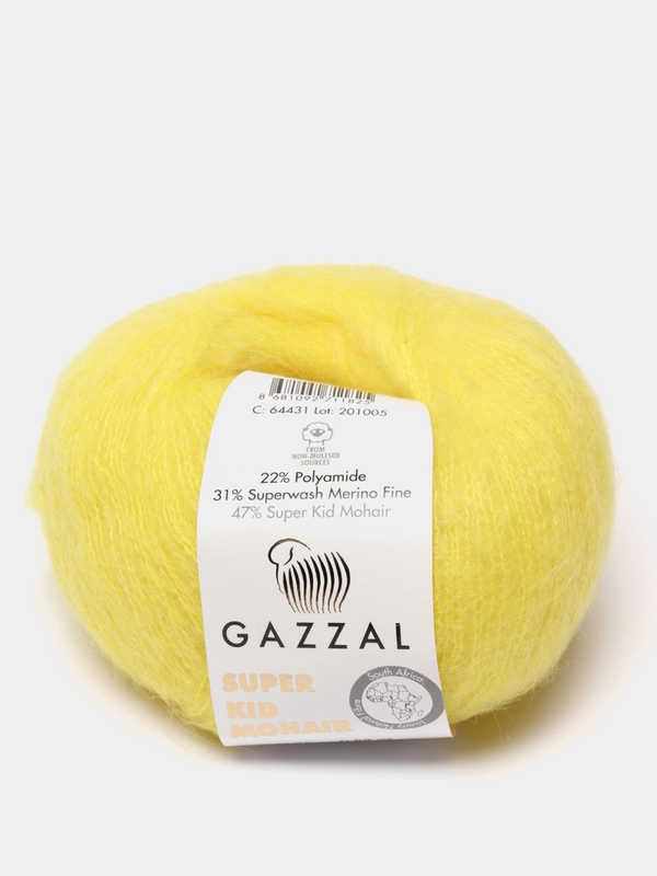 Пряжа Gazzal Super Kid Mohair, 25 г/235 м