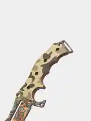 Оранжевый нож "Охотник" cs go деревянный