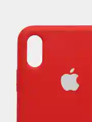 Вишнёвый чехол с бархатом внутри IPhone XS MAX