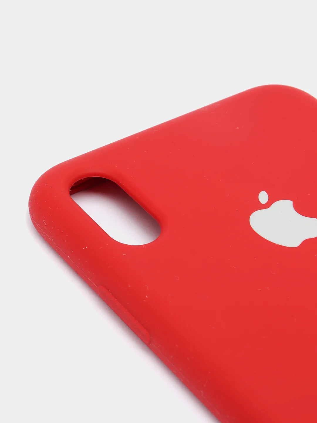 Вишнёвый чехол с бархатом внутри IPhone XS MAX