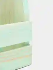 Бирюзовый деревянный ящик