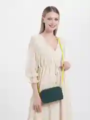 Зеленый итальянская кожаная сумка DuDuBags серии Ines