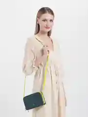 Зеленый итальянская кожаная сумка DuDuBags серии Ines