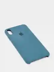 Синий меланж чехол с бархатом внутри IPhone XS MAX