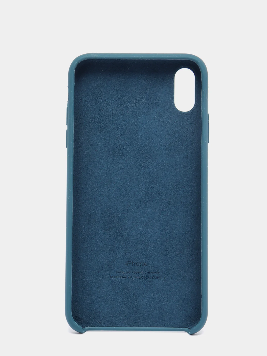 Синий меланж чехол с бархатом внутри IPhone XS MAX