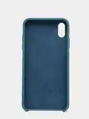 Синий меланж чехол с бархатом внутри IPhone XS MAX
