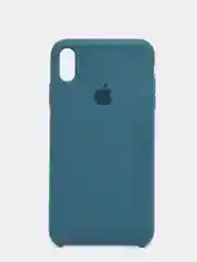 Синий меланж чехол с бархатом внутри IPhone XS MAX