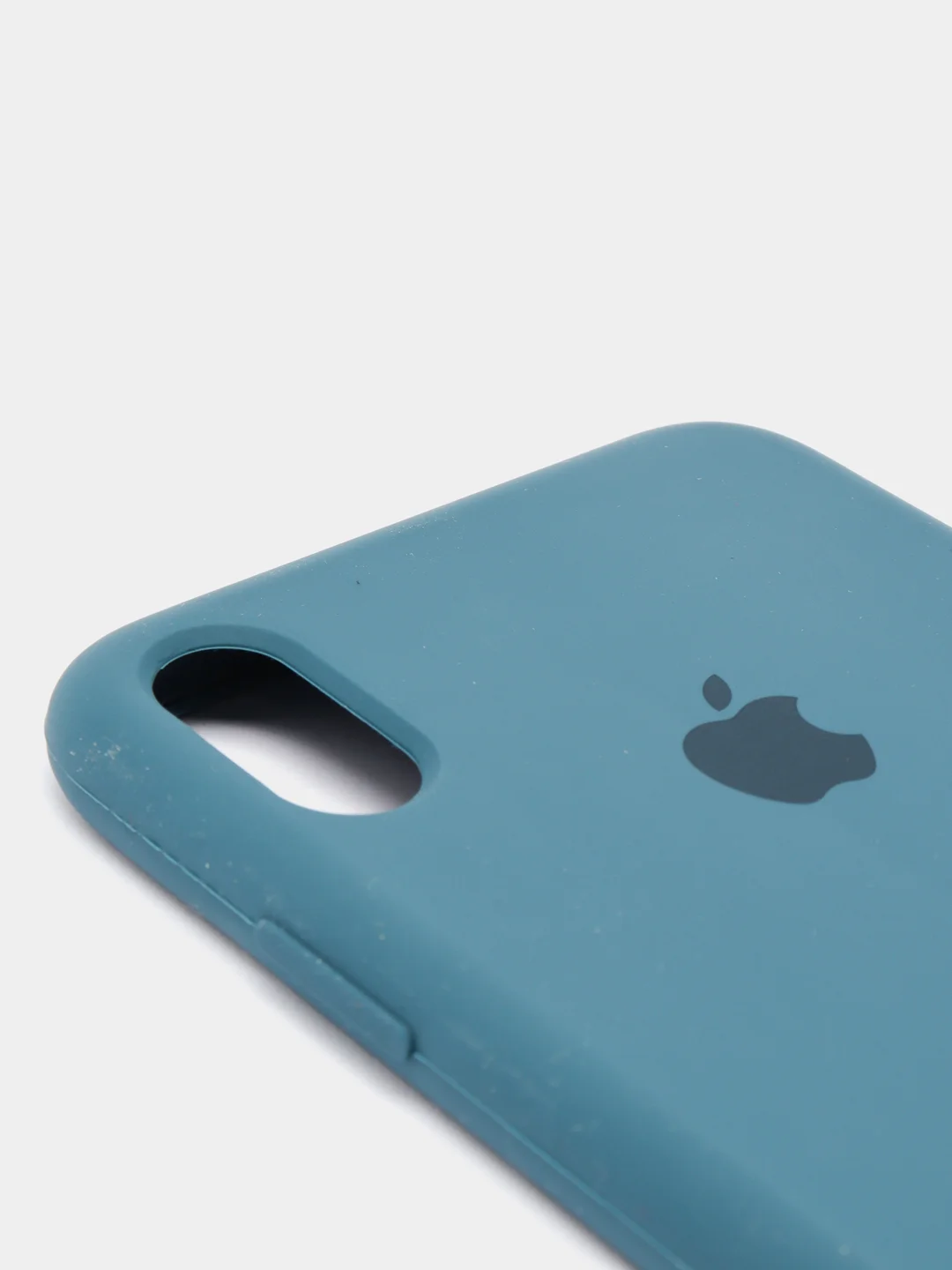 Синий меланж чехол с бархатом внутри IPhone XS MAX
