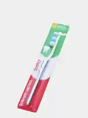 Зубная щётка Rendal Simply, средней жёсткости, 1 штука, разные цвета